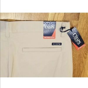 Chaps Golf Men's Tan Flat Front Cargo Golf Pants